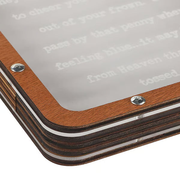 ❤️This Week's Special Price 49% OFF💜Pennies from Heaven Bank Wood Piggy Bank💋