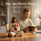 ✝️Peaceful Desk Companions ✨ Handcrafted Jesus & Virgin Mary Figurines🏆