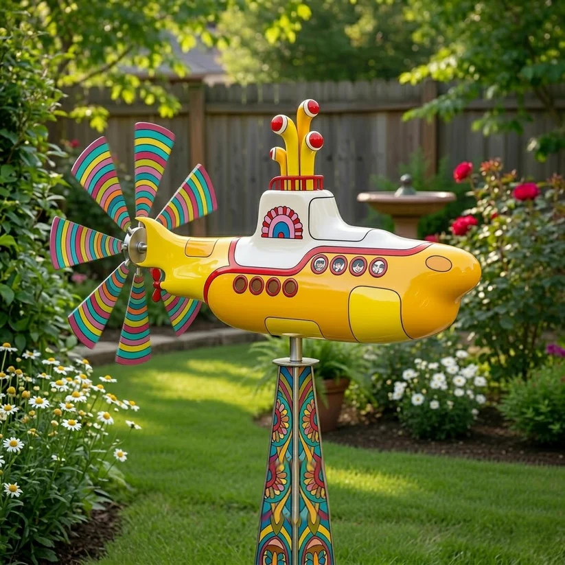 Deep Sea Submarine Wind Spinner