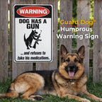 "Guard Dog" Humorous Warning Sign 🐶 — Give Your Neighbors Something to Talk About