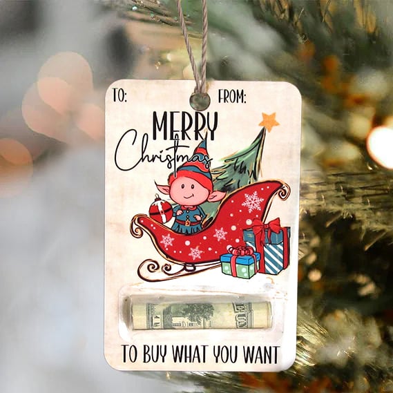 🏆Handcrafted Wooden Money Holders Gift