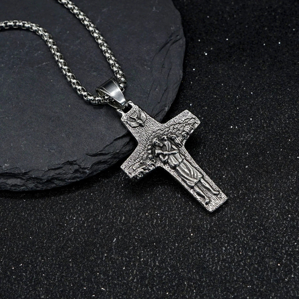 Good Shepherd · Stainless Steel Cross Necklace