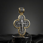 Handcrafted Double-Sided Redemption: Archangel Michael Guardian Cross Pendant