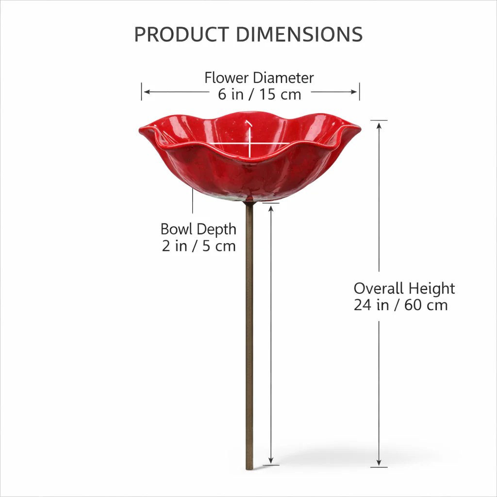 💖🎁2026 Mother's Day Gifts 50% Off--🎁Handmade Metal Flower Garden Stake🐦