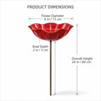 💖🎁2026 Mother's Day Gifts 50% Off--🎁Handmade Metal Flower Garden Stake🐦