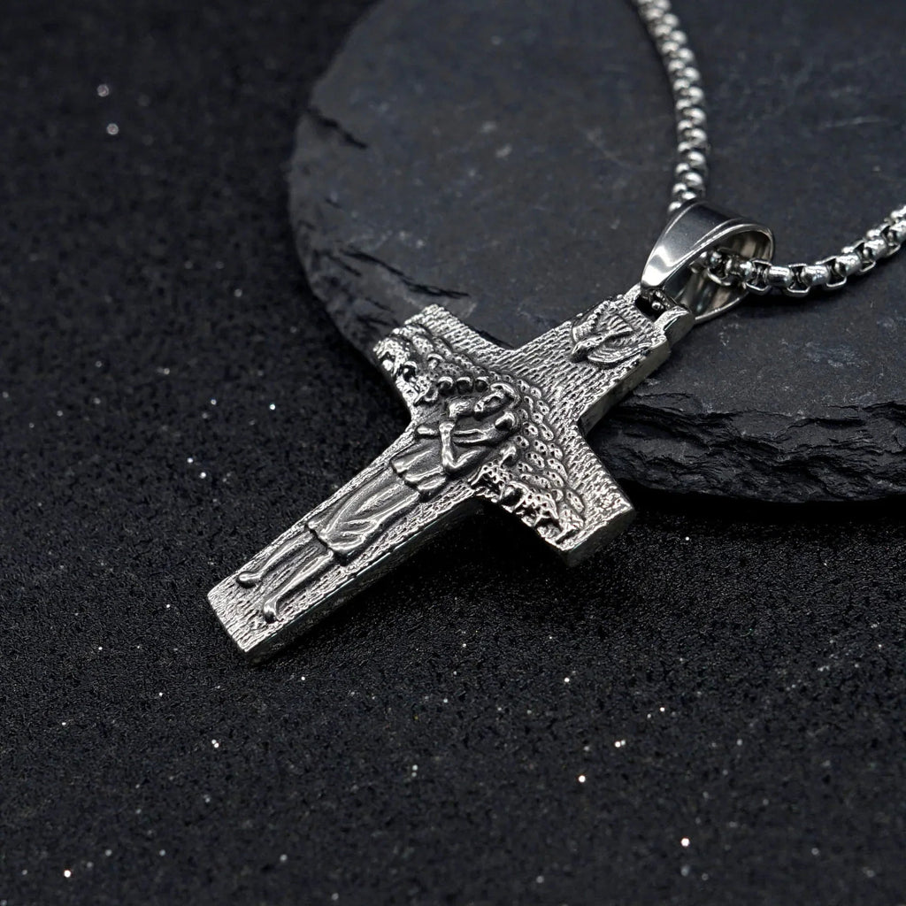 Good Shepherd · Stainless Steel Cross Necklace