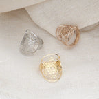 Metatron's Cube Ring Archangel Protection Women Ring Stainless Steel Jewelry