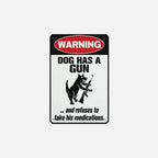 "Guard Dog" Humorous Warning Sign 🐶 — Give Your Neighbors Something to Talk About