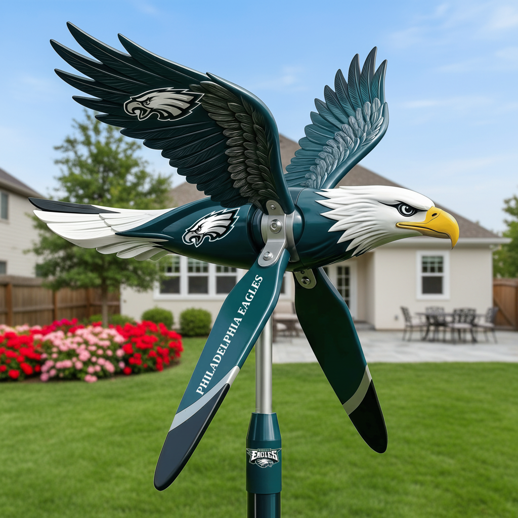 Philadelphia Eagles Garden Wind Spinner