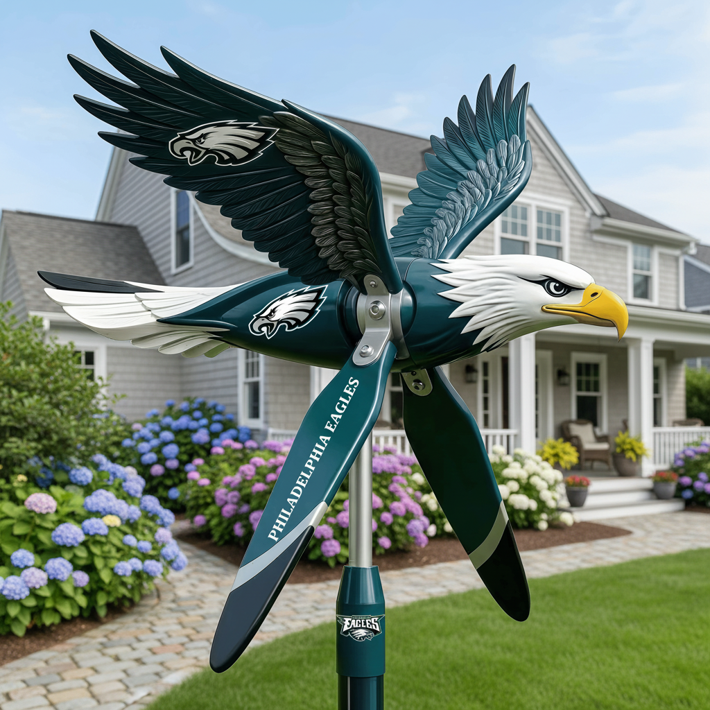 Philadelphia Eagles Garden Wind Spinner