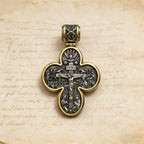 Handcrafted Double-Sided Redemption: Archangel Michael Guardian Cross Pendant