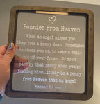 ❤️This Week's Special Price 49% OFF💜Pennies from Heaven Bank Wood Piggy Bank💋