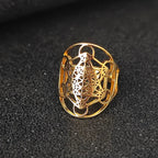 Metatron's Cube Ring Archangel Protection Women Ring Stainless Steel Jewelry