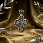 Handcrafted Double-Sided Redemption: Archangel Michael Guardian Cross Pendant