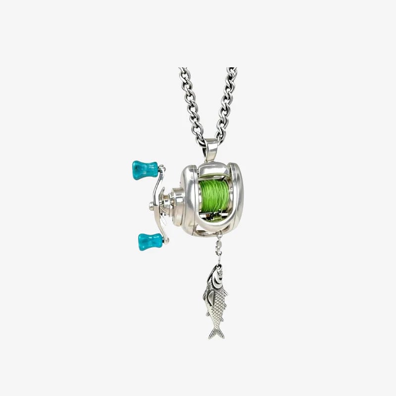 🎁Hot Sale 49% OFF🎣 Mini Fishing Reel Necklace · Take Your Passion Everywhere 🎣
