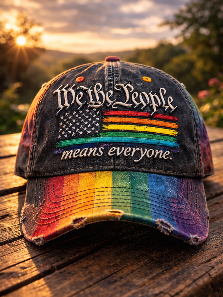 Rainbow Pride Month Gay Art Print Hat - We The People
