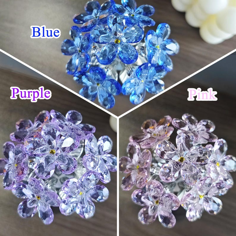 Handmade Crystal Forget-Me-Not Flower Ornament🏆