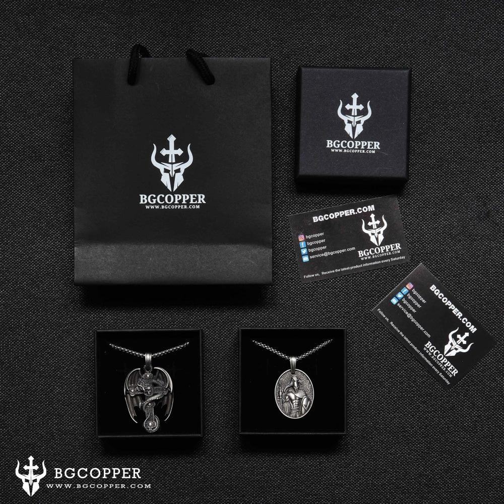 Archangel Saint Michael Medallion Necklace,The Patron Saint of Paratrooper Police Military Paramedic Fireman