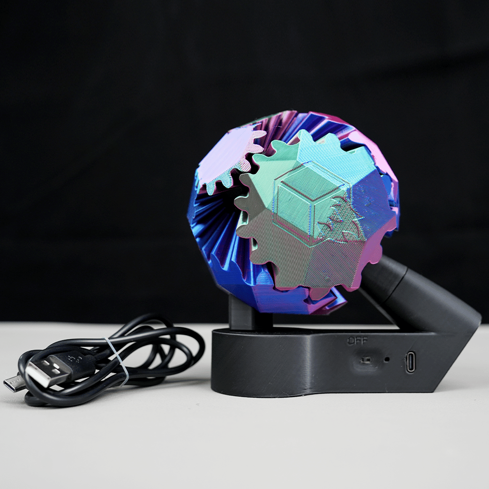 🔥3D Printed Electric Rotating Gear Ball💋