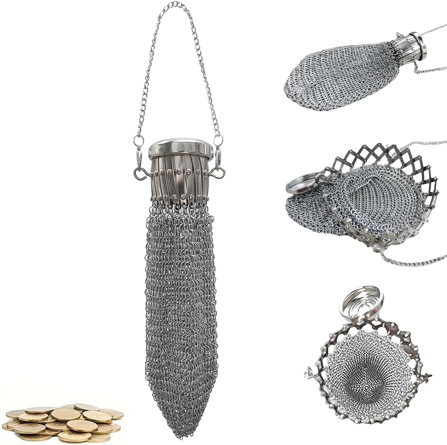 🏆 50K+ SOLD💰Handmade 1920's English Coin Purse