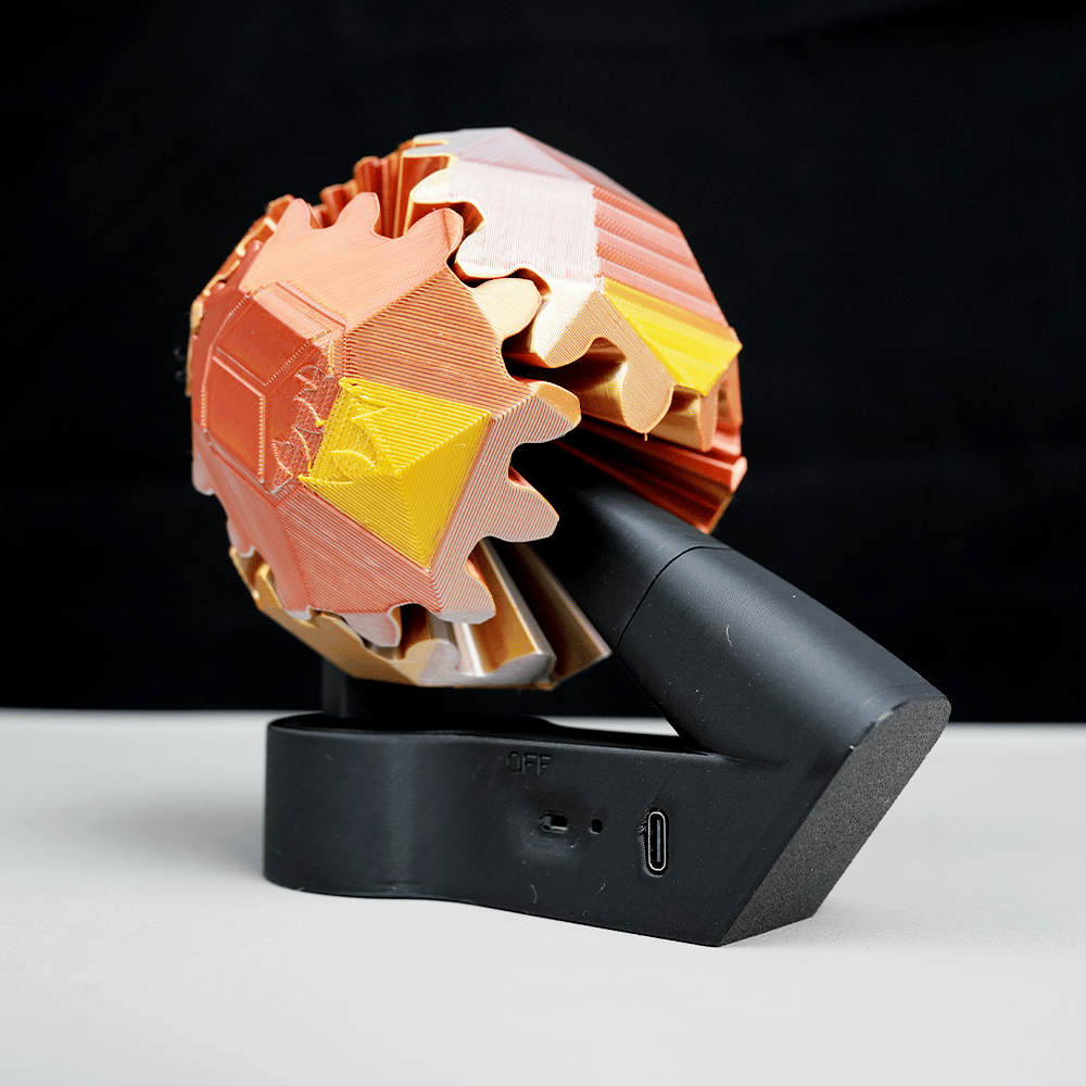 🔥3D Printed Electric Rotating Gear Ball💋