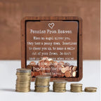 ❤️This Week's Special Price 49% OFF💜Pennies from Heaven Bank Wood Piggy Bank💋