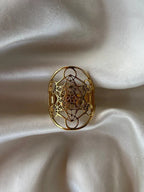Metatron's Cube Ring Archangel Protection Women Ring Stainless Steel Jewelry