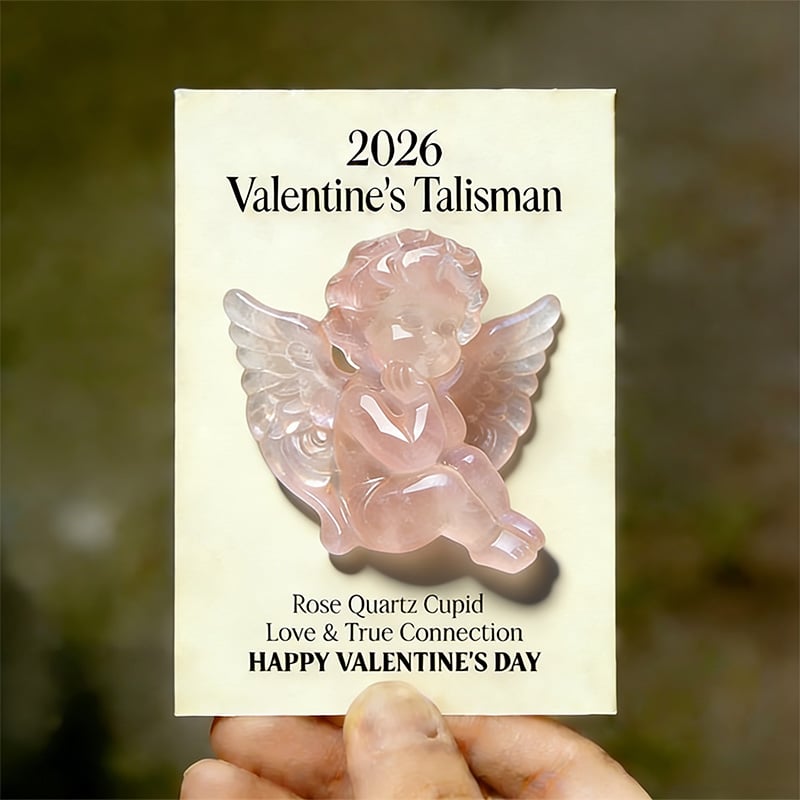 💘2026 Valentine's Hot Sale: Rose Quartz Cupid Pocket Gift🏆
