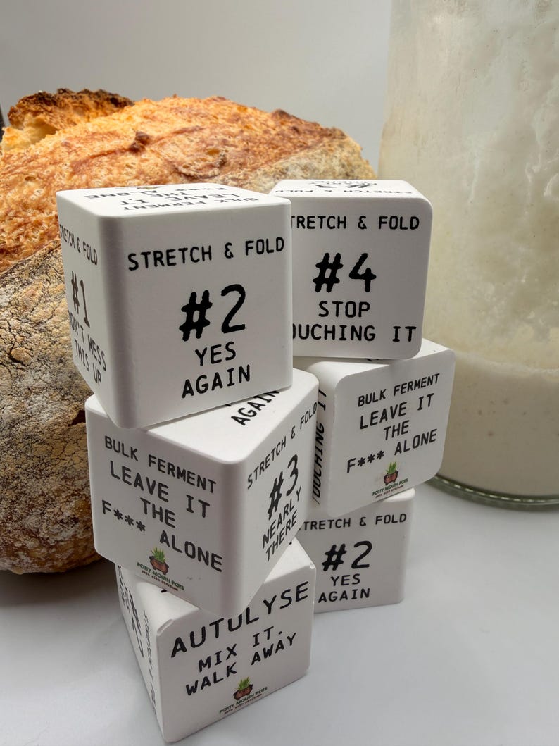 Sourdough Baking Cubes – Funny Dough Stage Trackers 🥖