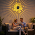 Solar-Powered Mandala Projector Light