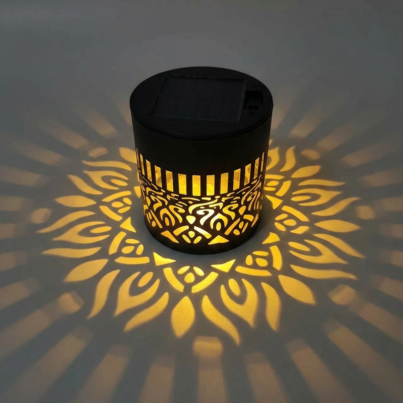 Solar-Powered Mandala Projector Light