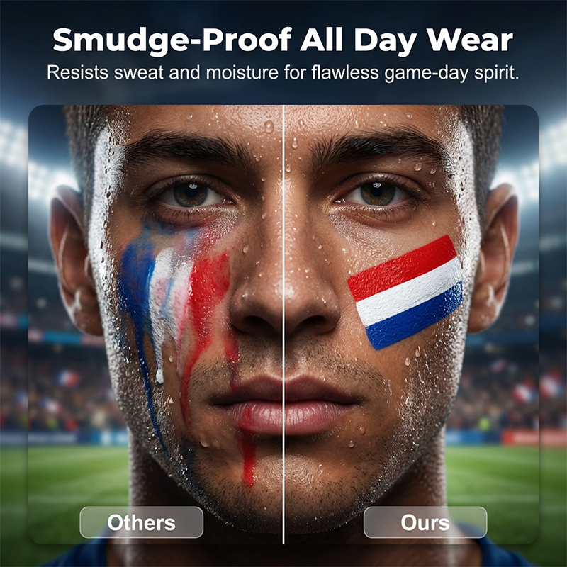 3 Color Flag Face Paint Stick for World Cup