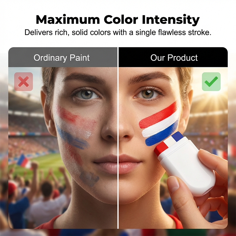 3 Color Flag Face Paint Stick for World Cup